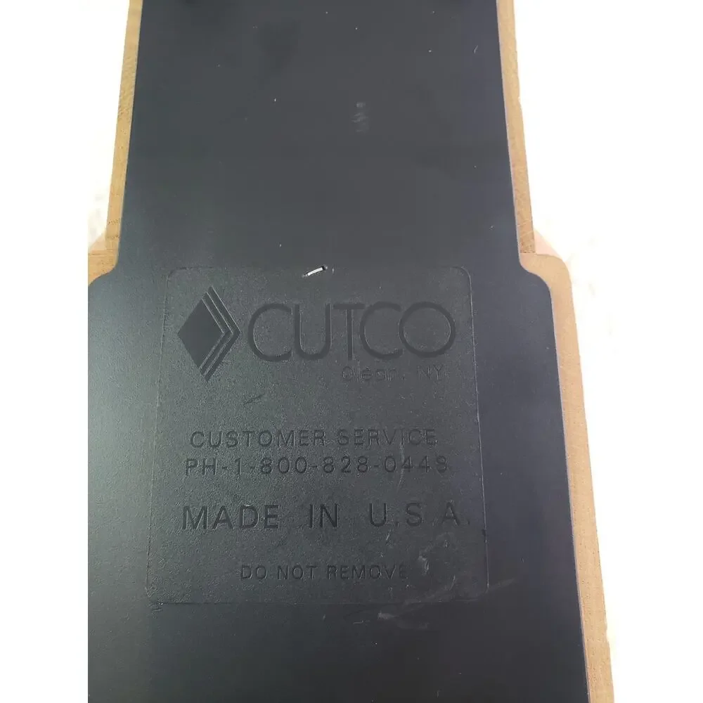 Cutco 13 Slot Solid Oak Knife Block 12 Knives 1 Sharpener Hole USA